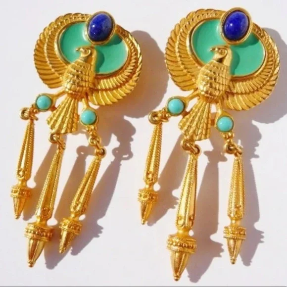 VINTAGE Elizabeth Taylor Avon Cleopatra Earrings!